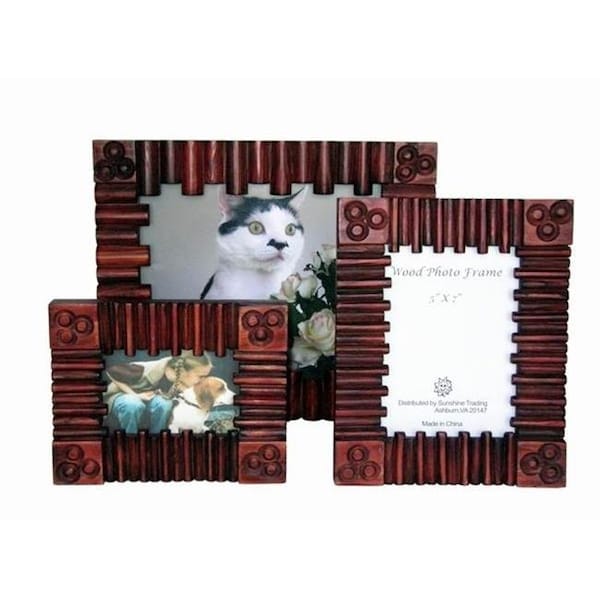 Sunshine Trading Sunshine Trading ST-21-7 Handmade Wood Photo Frame - 5 x 7 Inch ST-21-7 - main